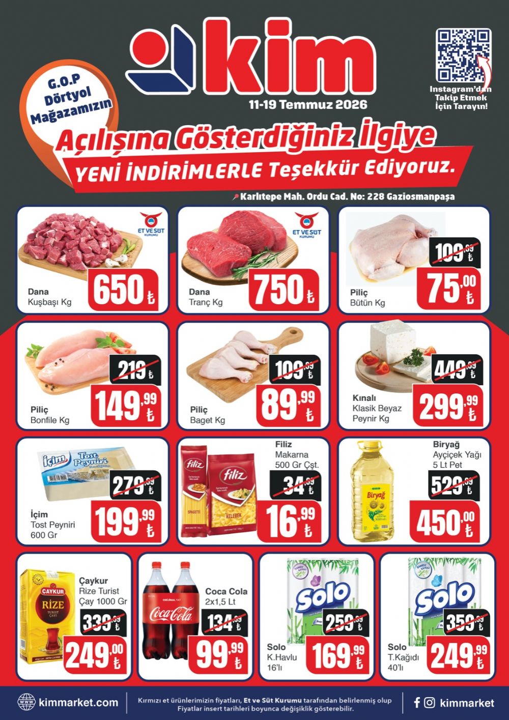 11-19 Temmuz I Yeni Ma�aza A��l�� �zel